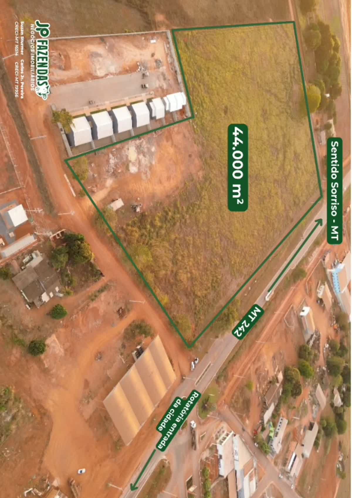 Área nobre de 44.000 m² na MT-242 — Nova Ubiratã, MT